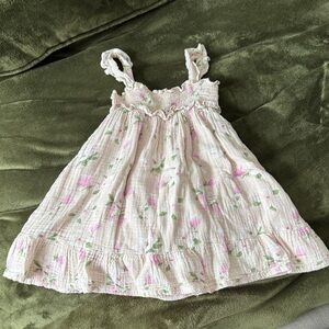 Angel Dear Textured Knit with Pink and Green Accents